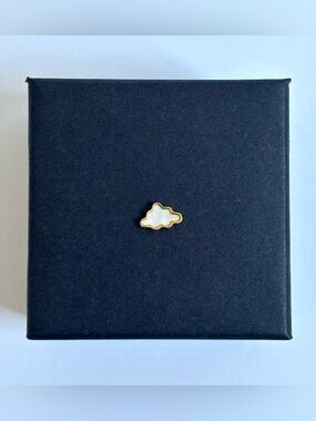 FOR LOCKET: White cloud charm
